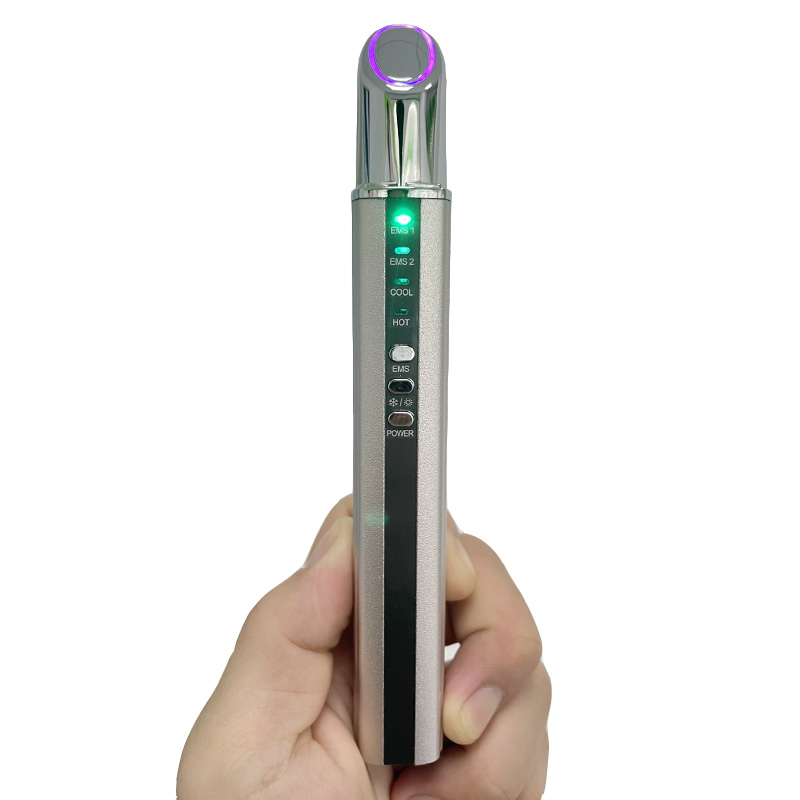Galvanic Skin Sensor - アイマッサージャー音波振動リップ電気筋肉刺激スキンリフティング引き締めアイバッグしわ除去栄養入力
