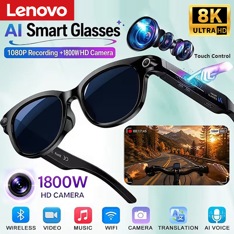 Smart Glasses Lens - レノボ 8K 1800W AIスマートグラス ハンズフリー通話 AI翻訳