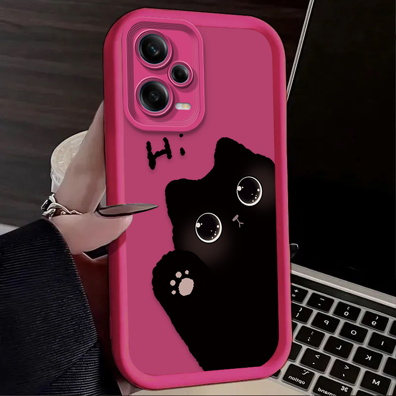 可愛い大きな目の猫のスマホケース Xiaomi Redmi  - Xiaomi Redmi Note 14 のレビューと価格