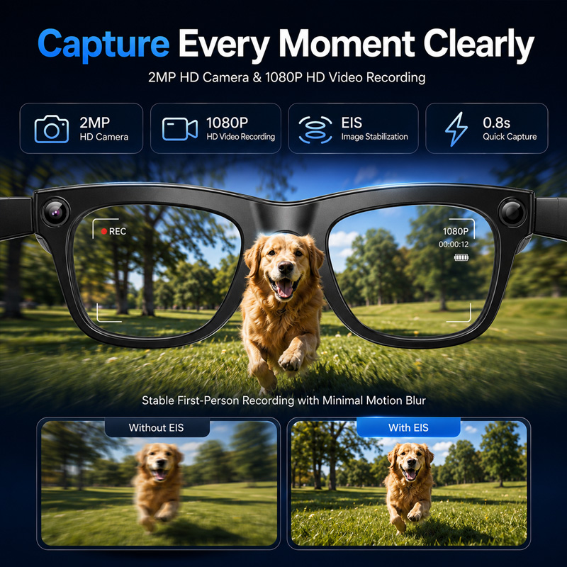 2026 200Wスマートグラス EIS 1080P超鮮明撮 - Smart Glasses Lens のレビューと価格