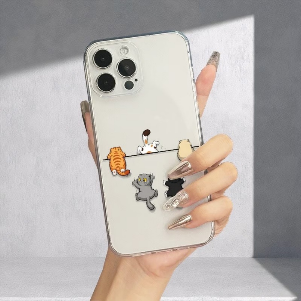 5匹のかわいい猫柄のスマホケース iPhone 11 12  - Apple Iphone 15 Pro Max のレビューと価格