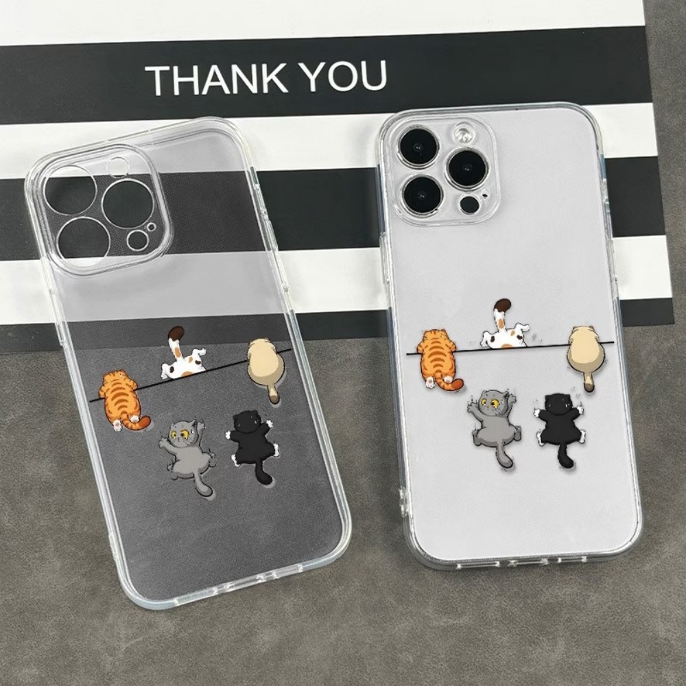 5匹のかわいい猫柄のスマホケース iPhone 11 12  - Apple Iphone 15 Pro Max のレビューと価格