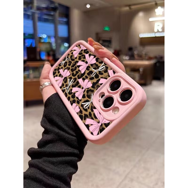 レオパード柄リボン付きスマホケース iPhone 18 17 - Apple Iphone 16 のレビューと価格